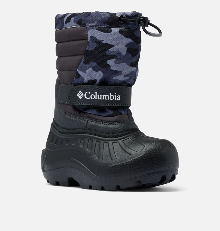 Little Kids' Powderbug Snowlite Boot, Color: Shark, Black Urban Camo, image 3