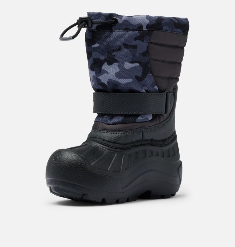 Little Kids' Powderbug Snowlite Boot, Color: Shark, Black Urban Camo, image 7
