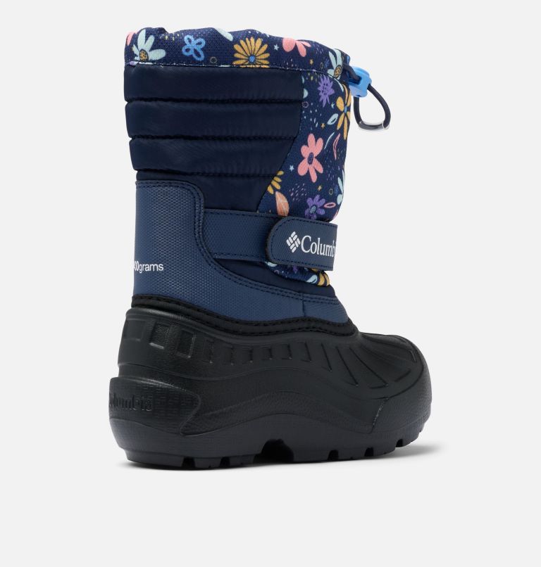 Little Kids' Powderbug Snowlite Boot, Color: Nocturnal, Wildflower Whimsy, image 9