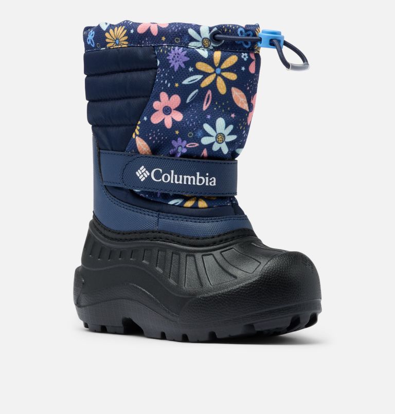 Little Kids' Powderbug Snowlite Boot, Color: Nocturnal, Wildflower Whimsy, image 3