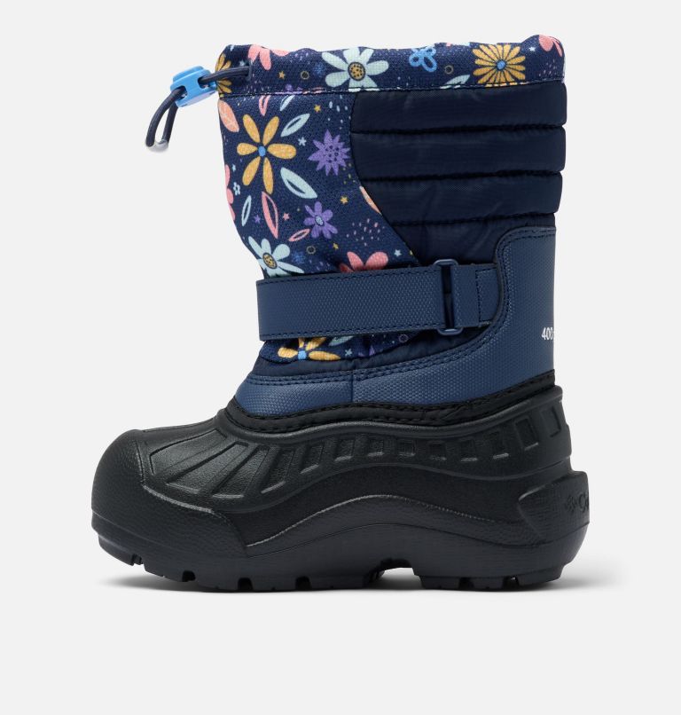 Little Kids' Powderbug Snowlite Boot, Color: Nocturnal, Wildflower Whimsy, image 6