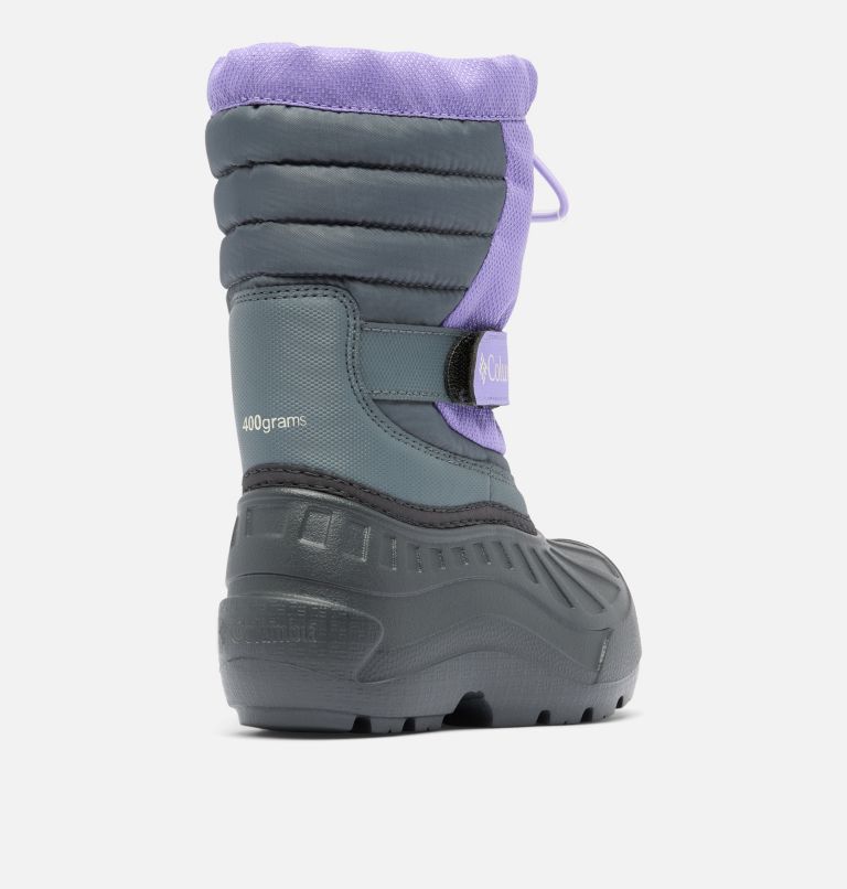 Little Kids' Powderbug Snowlite Boot, Color: Paisley Purple, Graphite, image 9