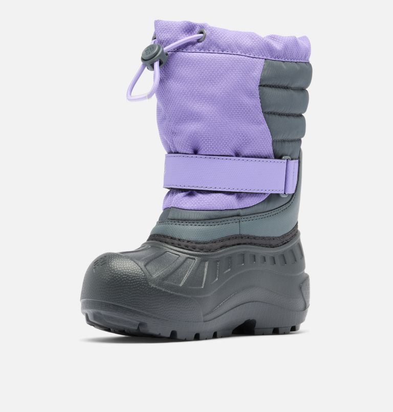 Little Kids' Powderbug Snowlite Boot, Color: Paisley Purple, Graphite, image 7