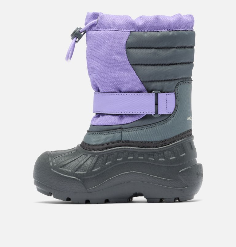 Little Kids' Powderbug Snowlite Boot, Color: Paisley Purple, Graphite, image 6