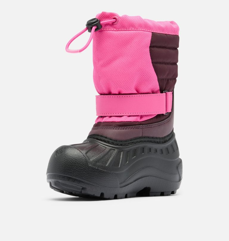 Little Kids' Powderbug Snowlite Boot, Color: Pink Ice, Moonvista, image 7