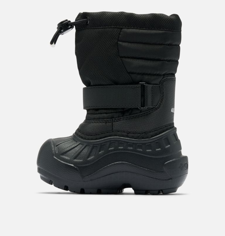 Toddler Powderbug Snowlite Boot, Color: Black, White, image 6