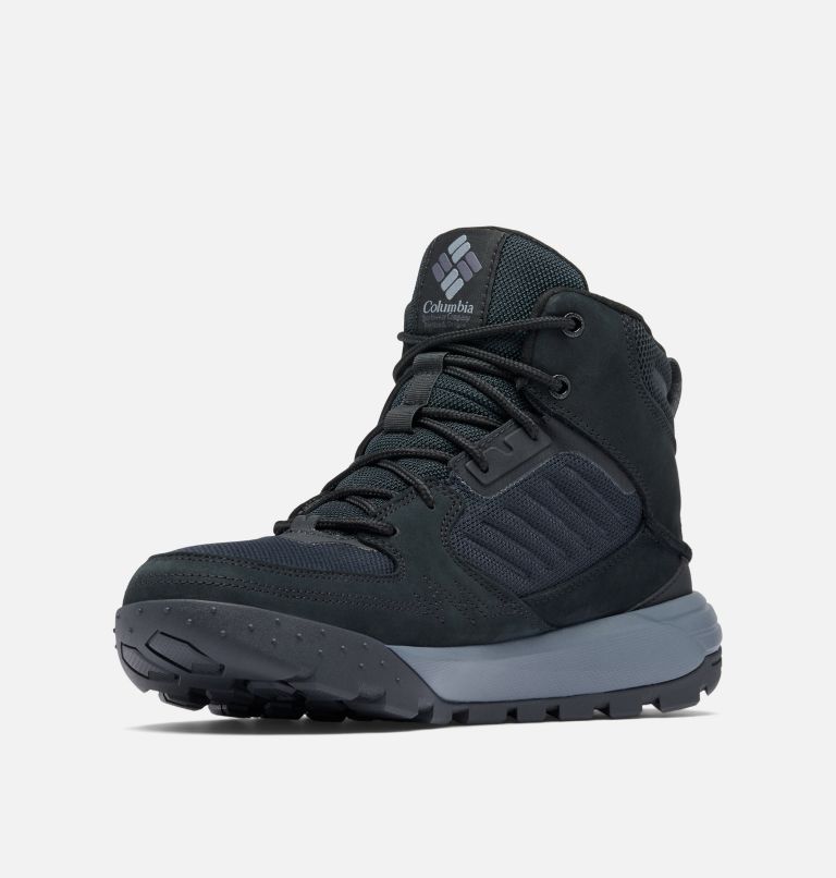 Zapatilla impermeable de media caña Portlander Omni-Heat para hombre, Color: Black, Ti Grey Steel, image 7