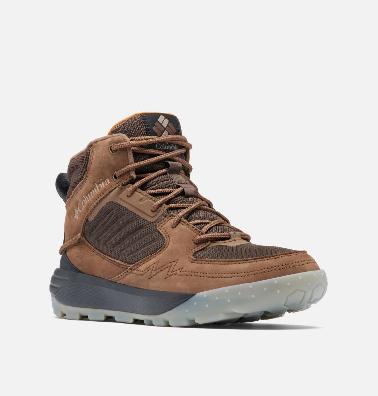 Zapatilla impermeable de media caña Portlander Omni-Heat para hombre, Color: Bark, Desert Sun, image 3