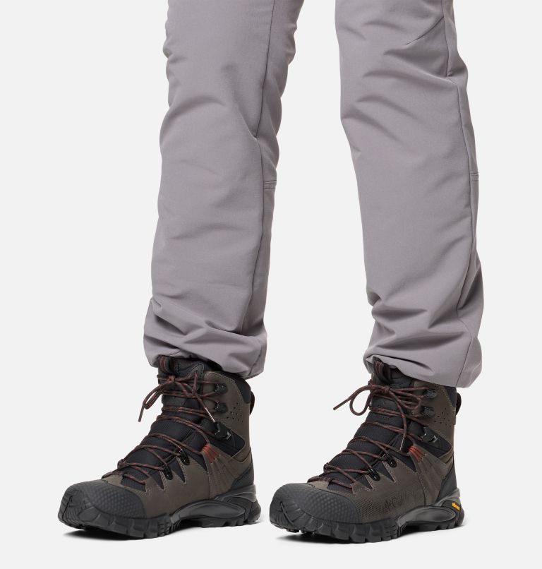 Botas de senderismo de piel Geoterra Trek OutDry para hombre, Color: Black, Spice, image 10