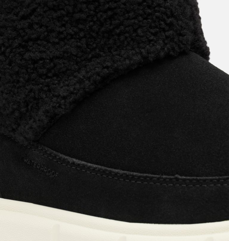 SOREL EXPLORER III Slip-On Cozy Women's Waterproof Boot, Color: Black, Chalk, image 9