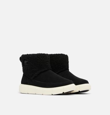 SOREL EXPLORER III Cosy Slip-On wasserdichte Stiefel für Frauen, Color: Black, Chalk, image 2