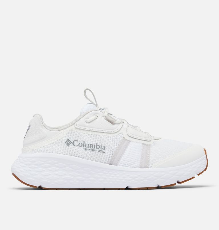 Columbia Women's Castback PFG Shoes, Size 10, White/Silver