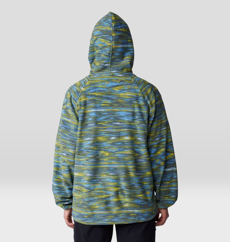 Women's Microchill Snap Neck Pullover, Color: Nitric Blue Stria Print, image 2
