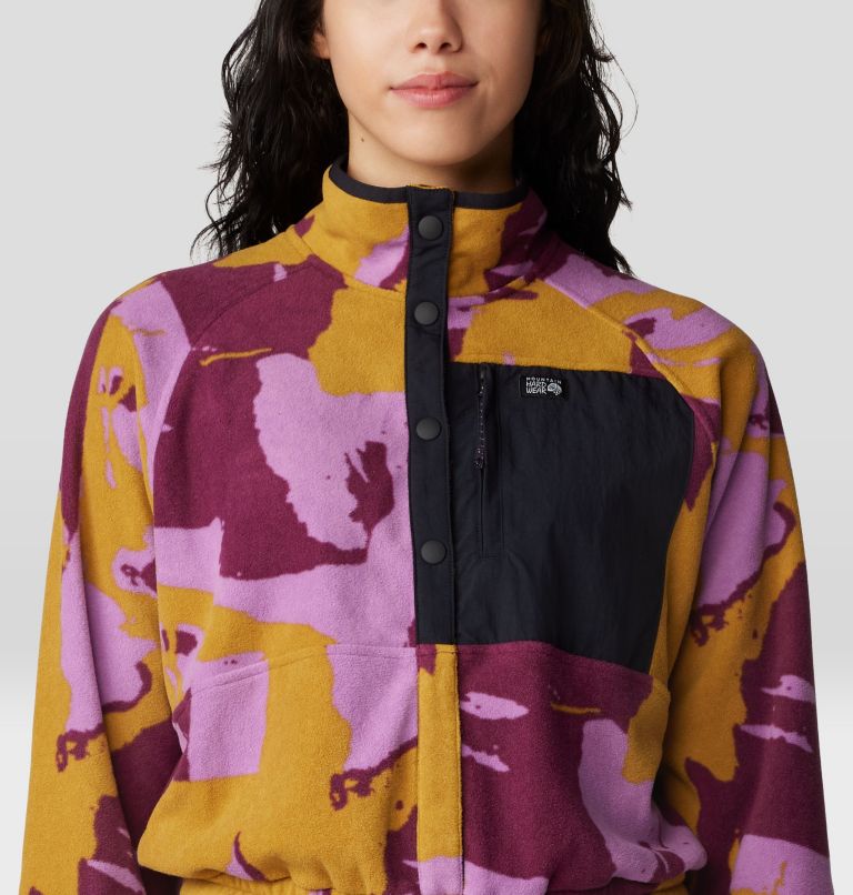 Microchill One-Piece, Color: Lilac Glow Snowdrifts Print, image 4