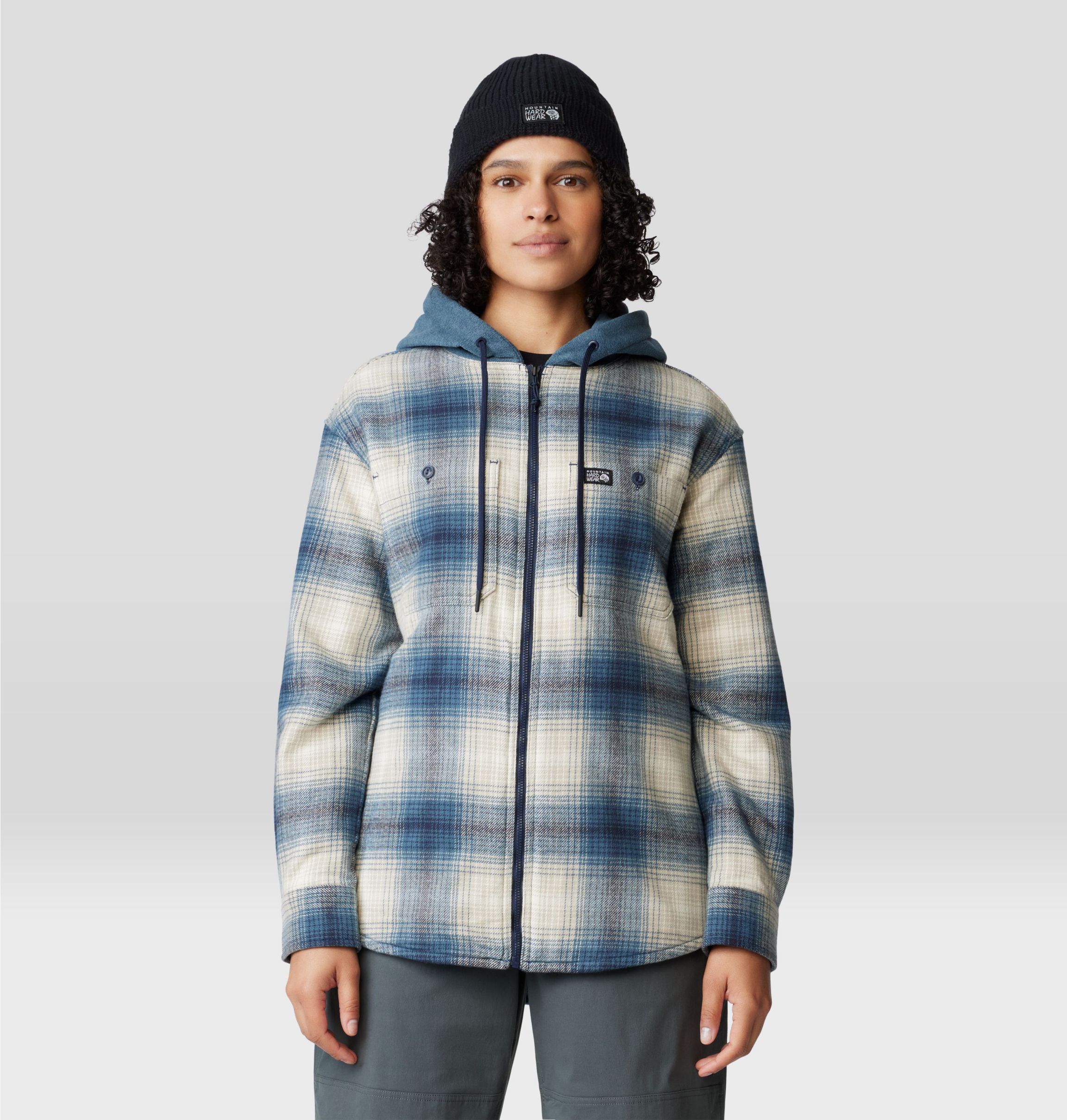売れ筋商品|||マウンテンハードウェア カットソー トップス レディース Plusher Microchill Lined Shacket - Women's White Sage Ombre Buffalo Check 2079481_445_f_om?wid=2304&hei=