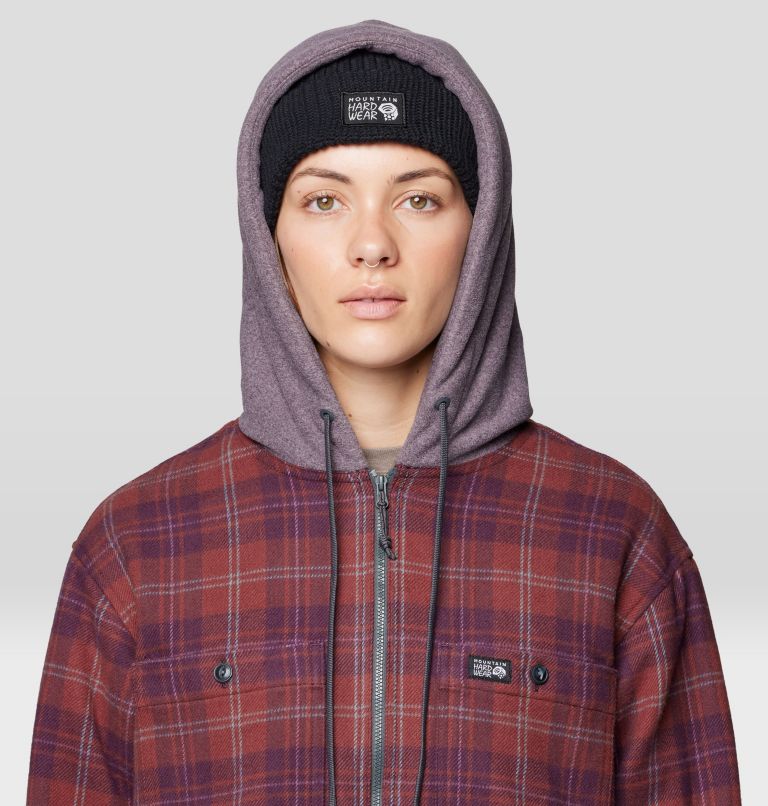 Women's Plusher Microchill Lined Shirt, Color: Blackberry Tartan Plaid, image 5