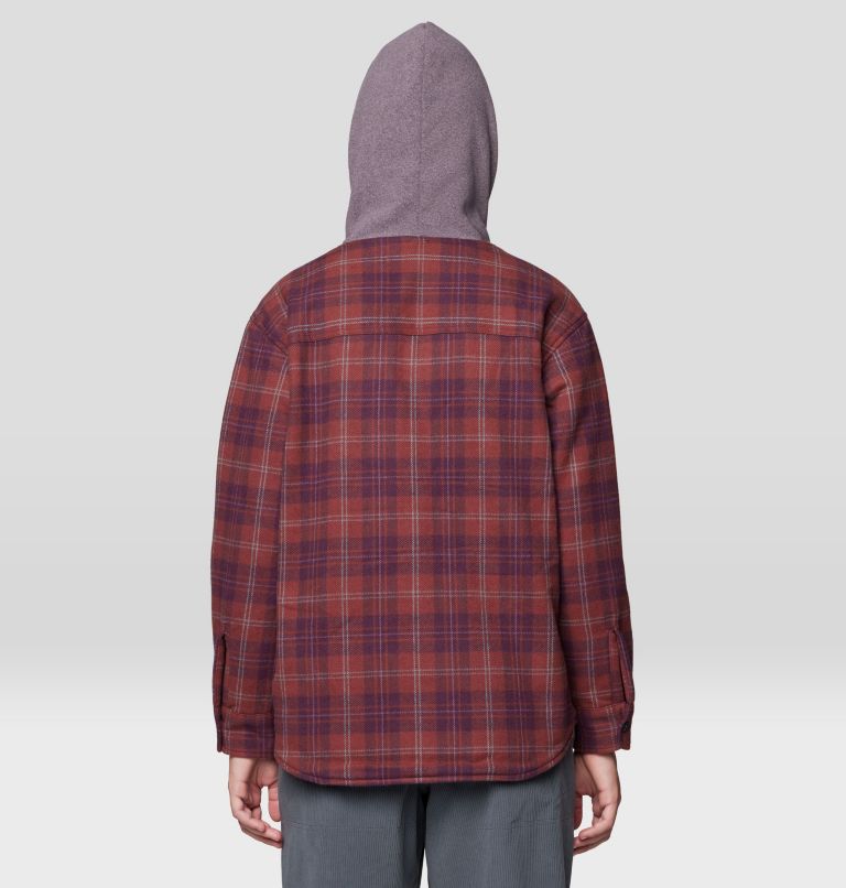 Women's Plusher Microchill Lined Shirt, Color: Blackberry Tartan Plaid, image 2