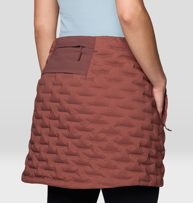 Women's StretchDown Skirt, Color: Bourbon Brown, image 6