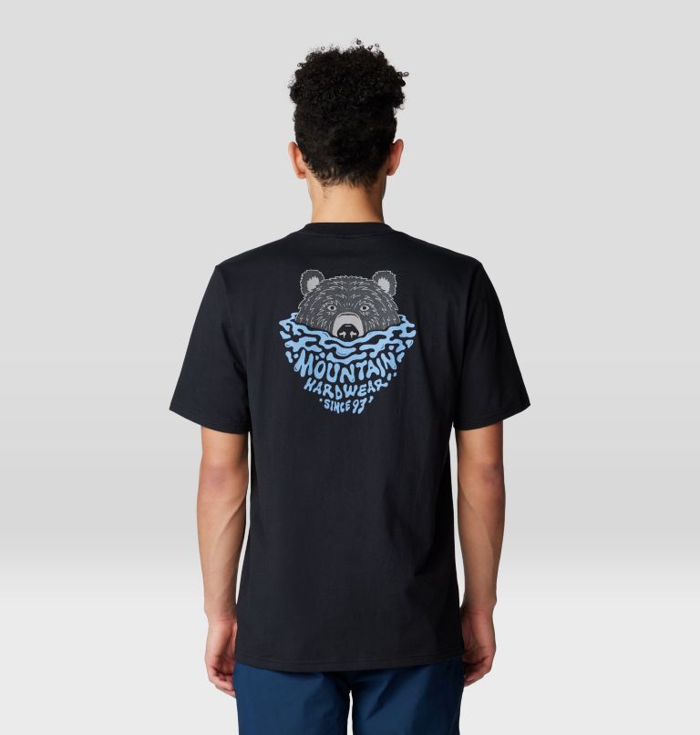 Men's Bear Short Sleeve, Color: Black, image 2