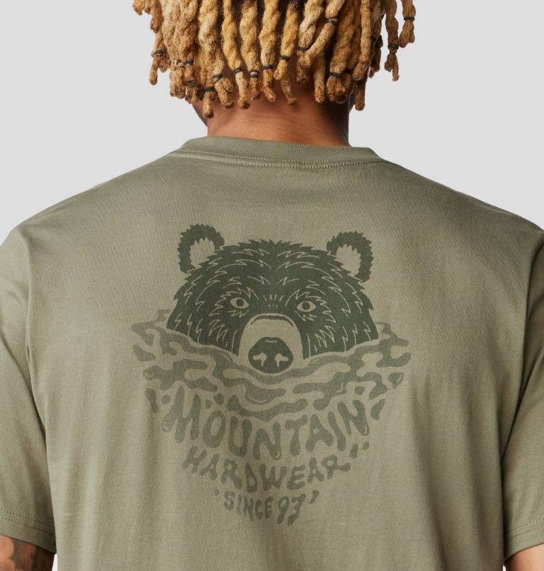 Men's Bear Short Sleeve, Color: Stone Green, image 5