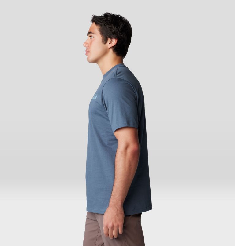 Men's Bear Short Sleeve, Color: Moon Blue, image 3