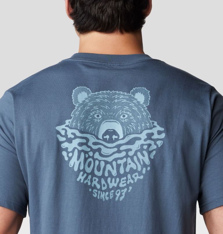 Men's Bear Short Sleeve, Color: Moon Blue, image 5