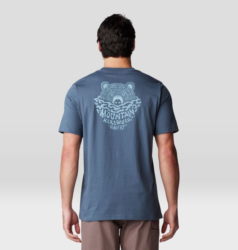 Men's Bear Short Sleeve, Color: Moon Blue, image 2