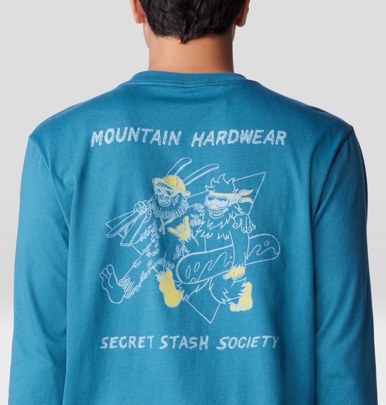 Men's Secret Stash Long Sleeve, Color: Baltic Blue, image 5
