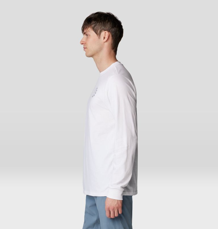Men's Visualize Long Sleeve, Color: White, image 3