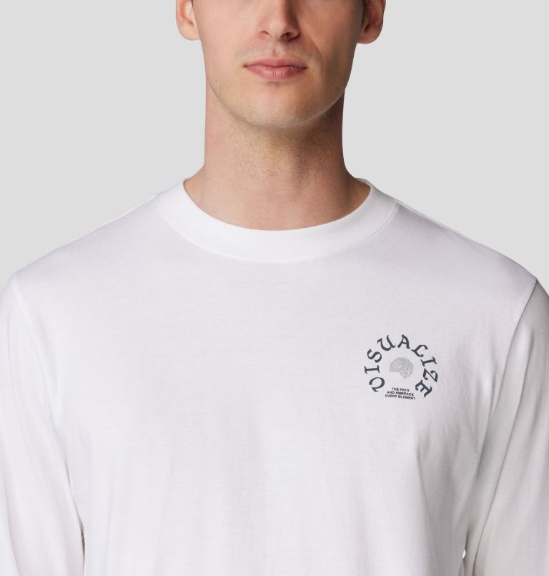 Men's Visualize Long Sleeve, Color: White, image 4