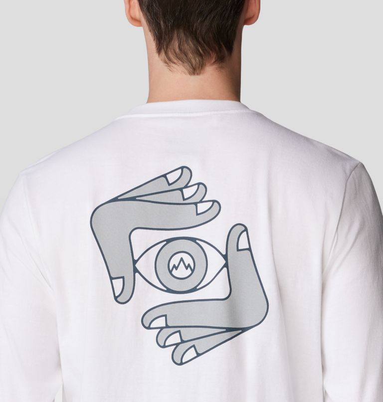 Men's Visualize Long Sleeve, Color: White, image 5