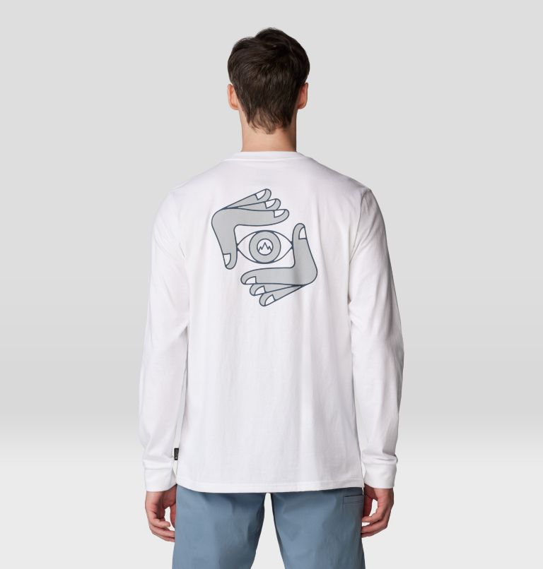 Men's Visualize Long Sleeve, Color: White, image 2