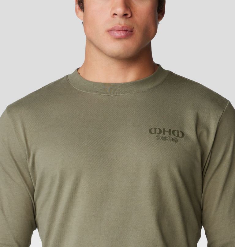 Men's Experiences Long Sleeve, Color: Stone Green, image 4