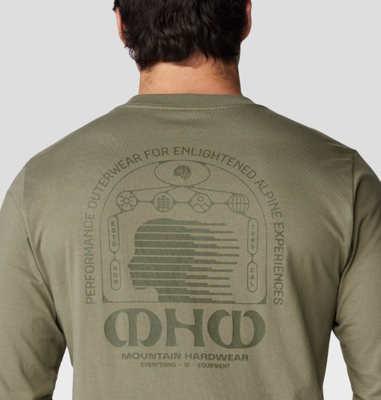 Men's Experiences Long Sleeve, Color: Stone Green, image 5