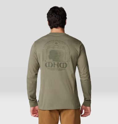 Men's Experiences Long Sleeve, Color: Stone Green, image 6