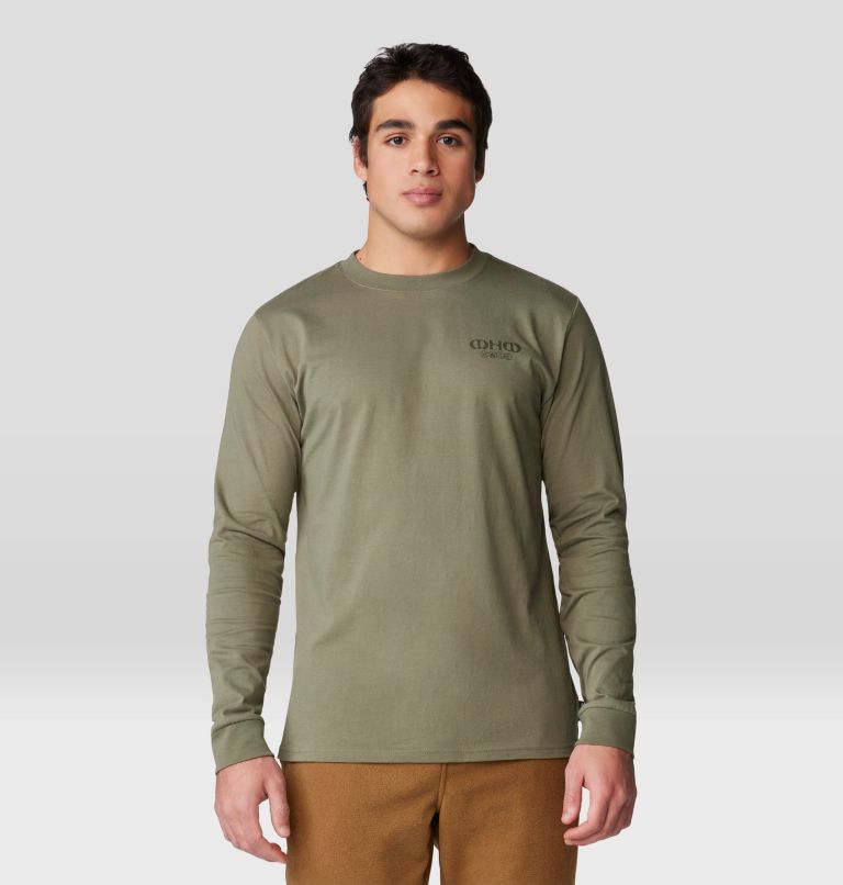 Men's Experiences Long Sleeve, Color: Stone Green, image 1