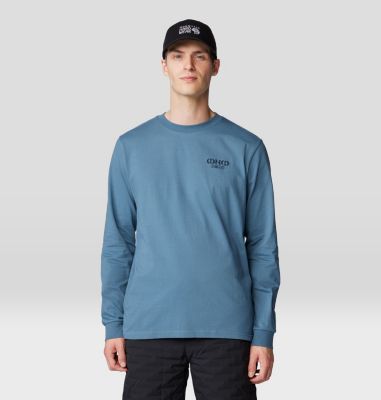Men's Experiences Long Sleeve, Color: Adriatic Blue, image 13