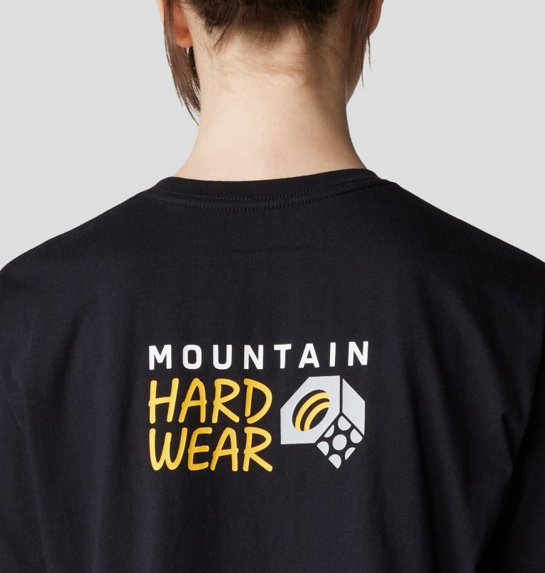 Women's MHW Logo Boxy Crop Short Sleeve, Color: Black, image 5