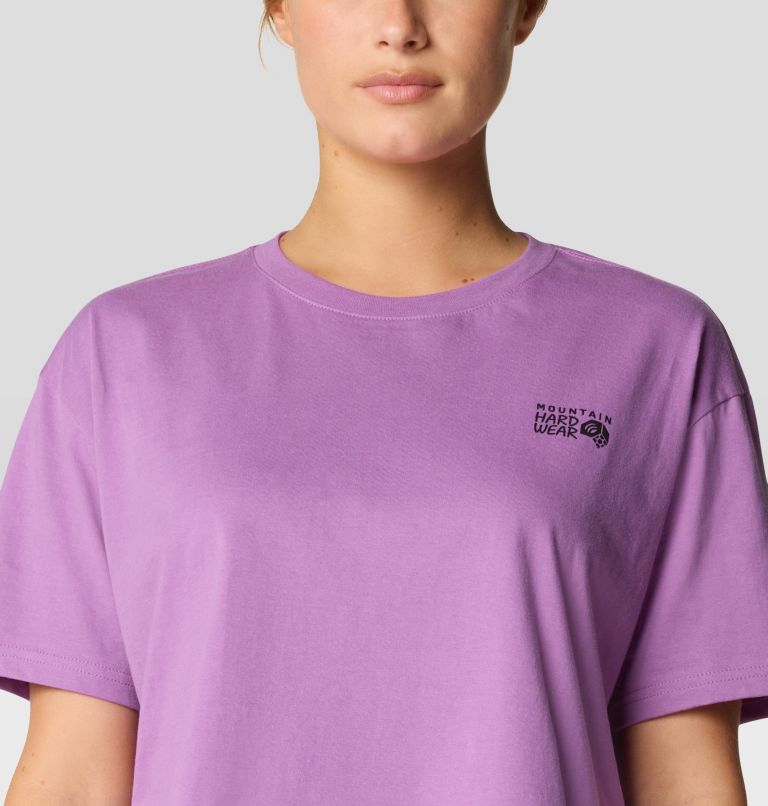 Women's MHW Logo Boxy Crop Short Sleeve, Color: Lilac Glow, image 4