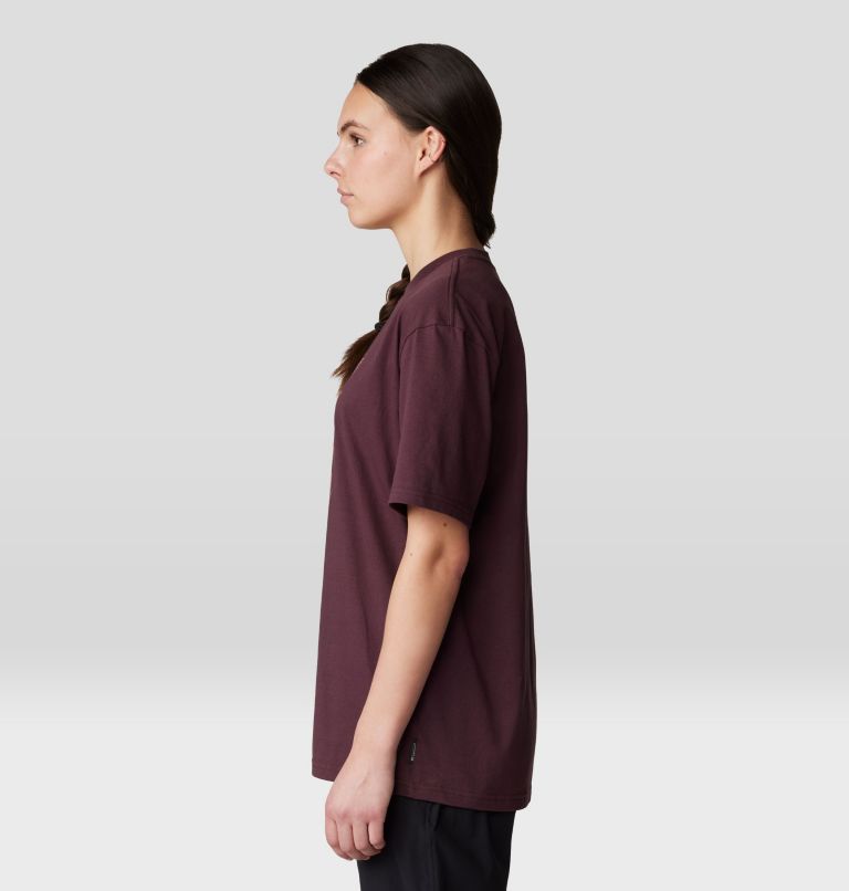 Women's Butterflies Boxy Short Sleeve, Color: Blackberry, image 3
