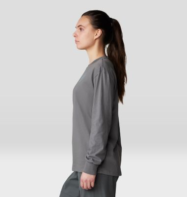 Women's Type Swirl Boxy Long Sleeve, Color: Sediment, image 11