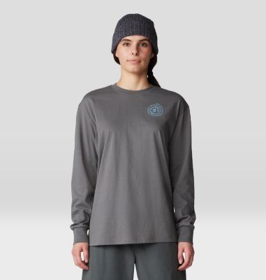 Women's Type Swirl Boxy Long Sleeve, Color: Sediment, image 9