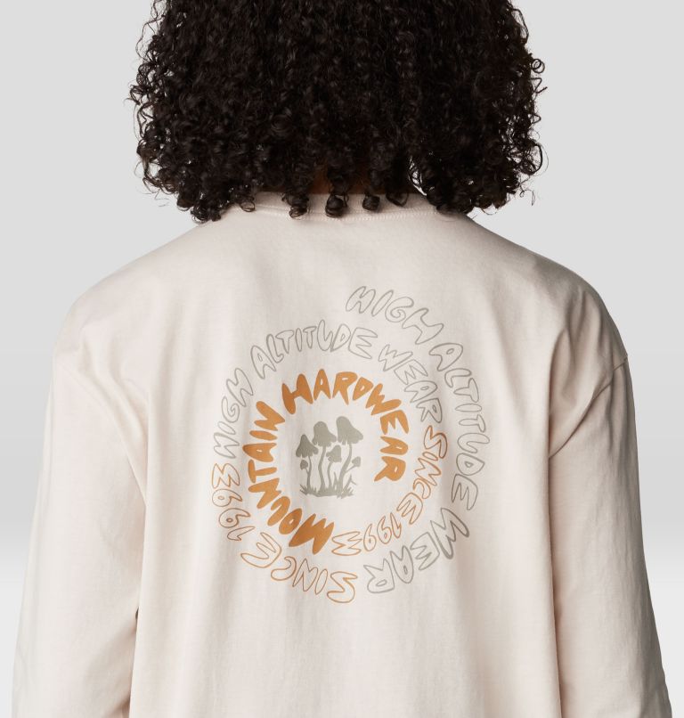 Women's Type Swirl Boxy Long Sleeve, Color: Talc, image 5