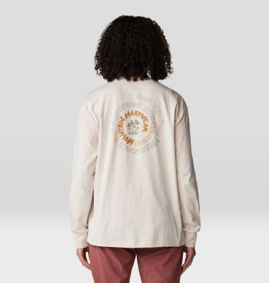 Women's Type Swirl Boxy Long Sleeve, Color: Talc, image 6