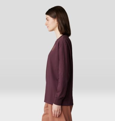 Women's Type Swirl Boxy Long Sleeve, Color: Blackberry, image 3