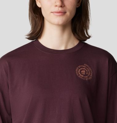 Women's Type Swirl Boxy Long Sleeve, Color: Blackberry, image 4