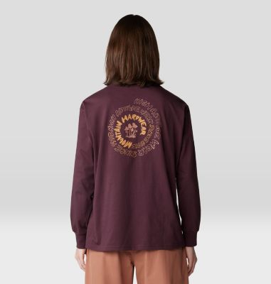 Women's Type Swirl Boxy Long Sleeve, Color: Blackberry, image 2