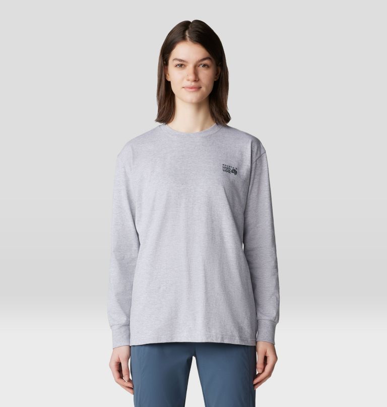 Women's Mt. Whitney Boxy Long Sleeve, Color: Hardwear Grey Heather, image 6
