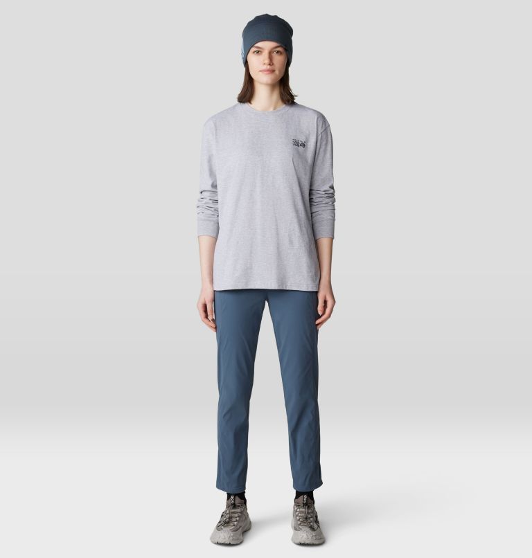 Women's Mt. Whitney Boxy Long Sleeve, Color: Hardwear Grey Heather, image 8