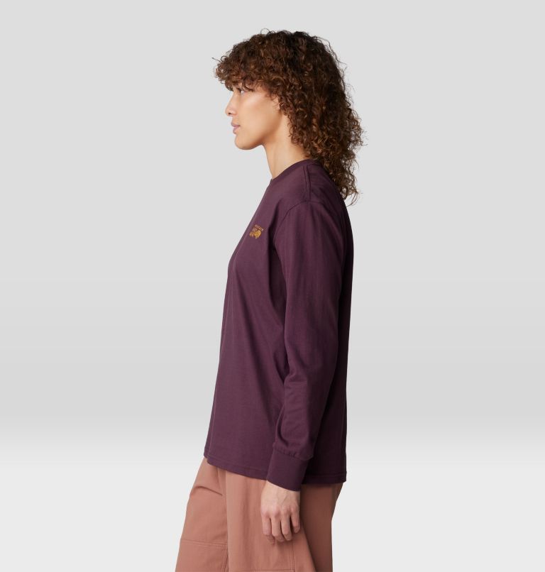 Women's Mt. Whitney Boxy Long Sleeve, Color: Blackberry, image 3